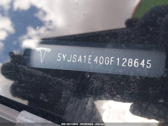 Tesla Model S 90d/p100d/p85d/p90d 2016 5YJSA1E40GF128645 Image 9