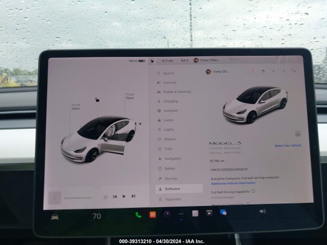 5YJ3E1EB0LF622070 Tesla Model 3 Long Range Dual Motor All-wheel Drive