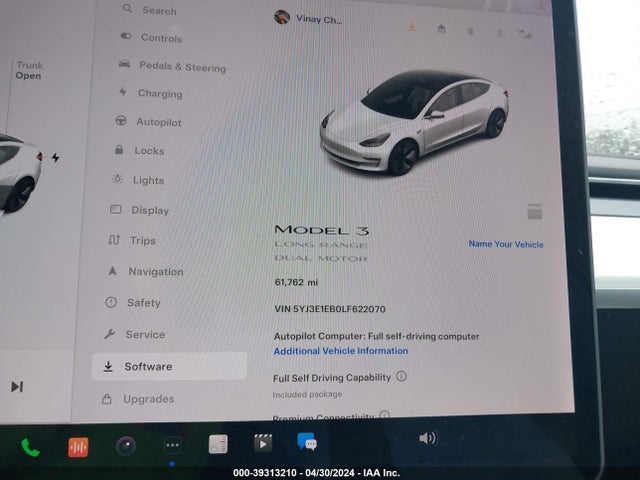 5YJ3E1EB0LF622070 Tesla Model 3 Long Range Dual Motor All-wheel Drive
