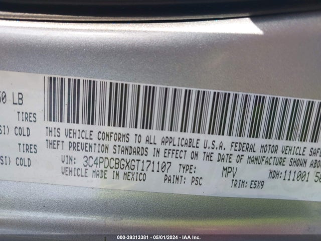Dodge Journey Sxt 2016 3C4PDCBGXGT171107 Image 9