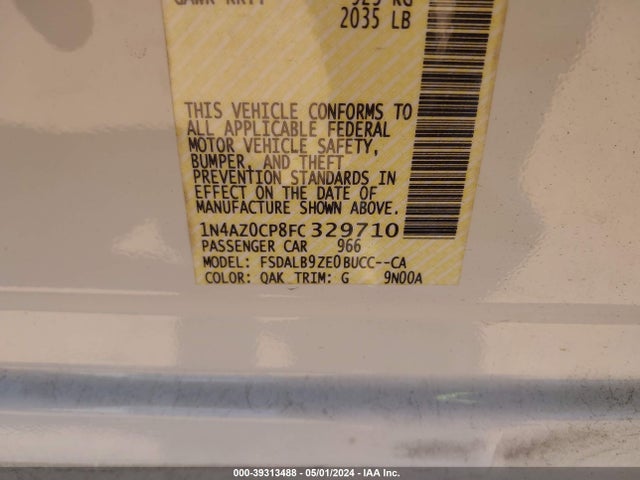 Nissan LEAF S 2015 1N4AZ0CP8FC329710 Image 9
