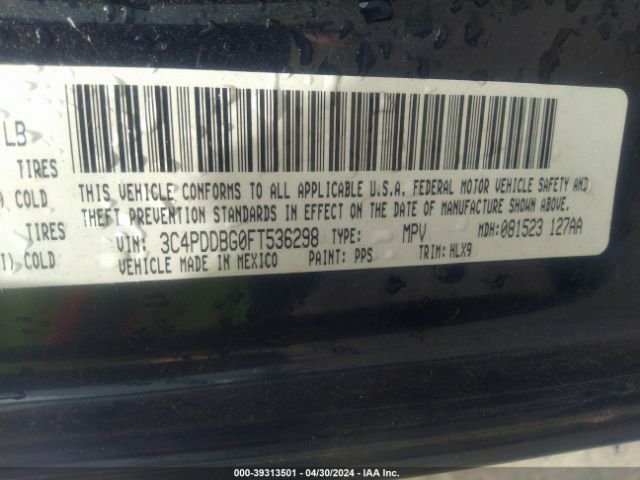 3C4PDDBG0FT536298 Dodge Journey Sxt
