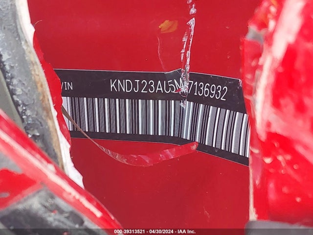 KNDJ23AU5M7136932 KIA mpi nu