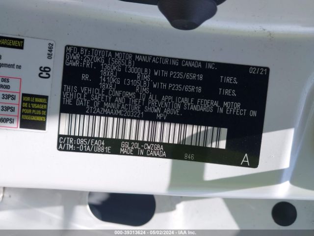 2T2AZMAAXMC203221 Lexus RX 350