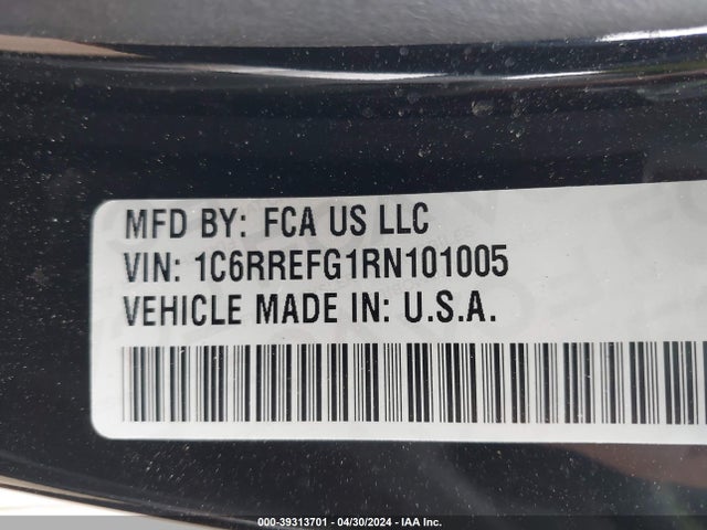 1C6RREFG1RN101005 RAM 1500 Lone Star  4x2 5'7 Box