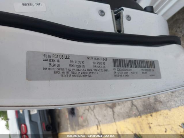 2C3CDXHG3KH597272 Dodge Charger Gt Rwd