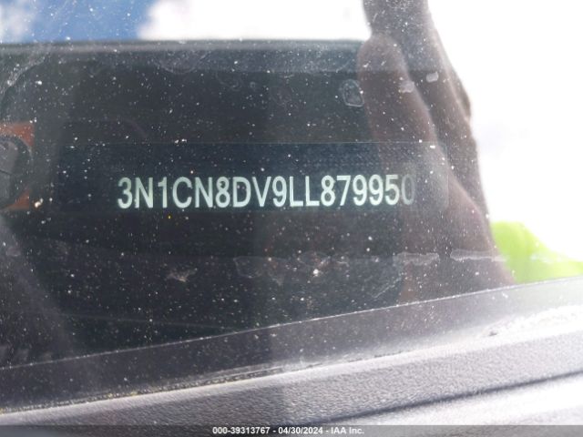3N1CN8DV9LL879950 Nissan Versa S Xtronic Cvt