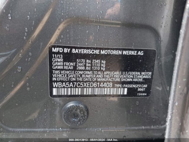 WBA5A7C5XED614408 BMW 528i Xdrive