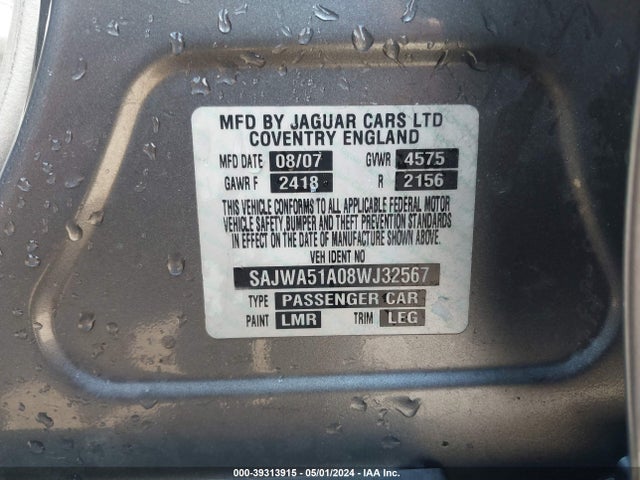 2008 JAGUAR X-TYPE SAJWA51A08WJ32567 Photo 8