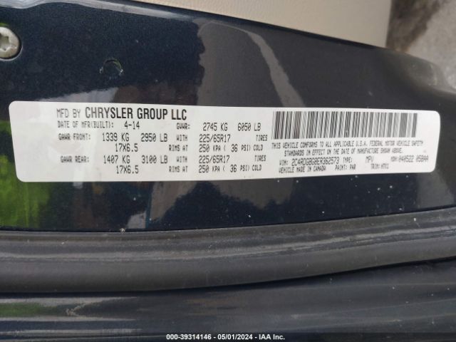 2C4RDGBG8ER362573 Dodge Grand Caravan American Value Pkg