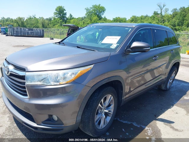 Toyota Highlander Xle V6 2015 5TDKKRFHXFS111682 Image 2