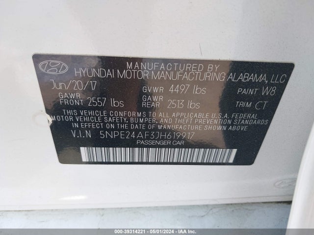 Hyundai SONATA SE 2018 5NPE24AF3JH619917 Image 9