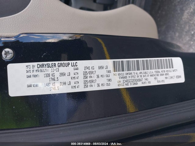 Dodge Grand Caravan Sxt 2014 2C4RDGCG2ER209847 Image 9