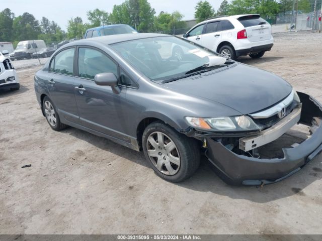 Auction sale of the 2009 Honda Civic Lx, vin: 19XFA16579E023554, lot number: 39315095