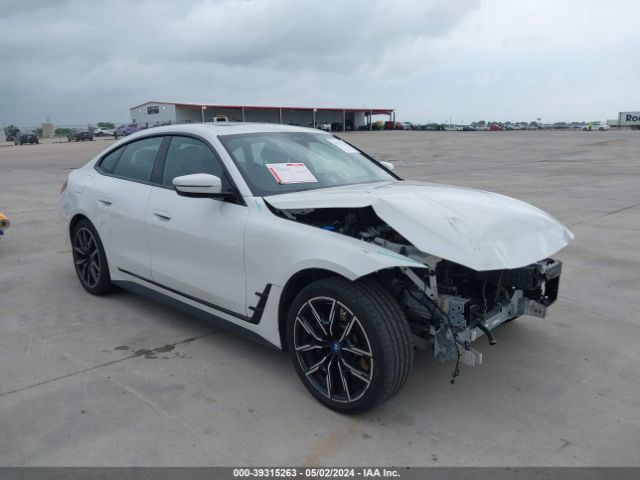 Auction sale of the 2023 Bmw I4 Edrive40, vin: WBY73AW00PFN96526, lot number: 39315263