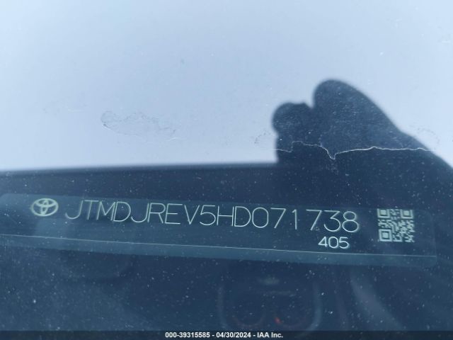 JTMDJREV5HD071738 Toyota Rav4 Hybrid Limited