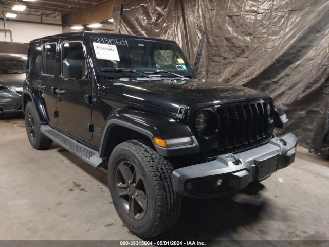 Auction sale of the 2020 Jeep Wrangler Unlimited Sahara Altitude 4x4, vin: 1C4HJXEG8LW125554, lot number: 39315604