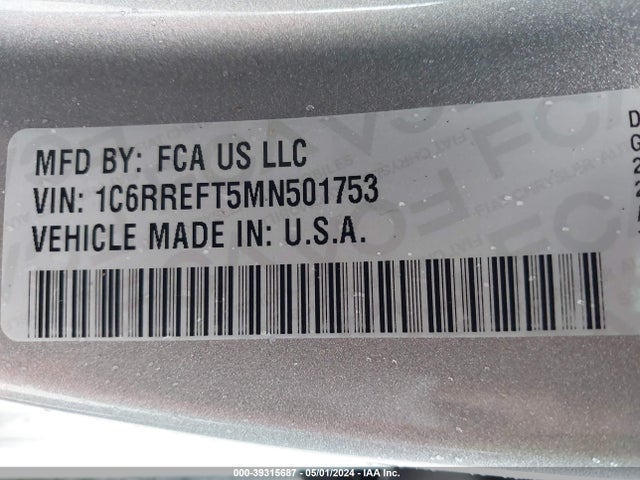 1C6RREFT5MN501753 RAM 1500 Lone Star  4x2 5'7 Box