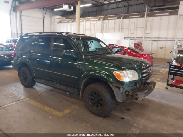 Auction sale of the 2001 Toyota Sequoia Limited V8, vin: 5TDBT48A61S001446, lot number: 39315975