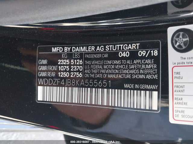 Mercedes-Benz E 300 2019 WDDZF4JB8KA555651 Image 9
