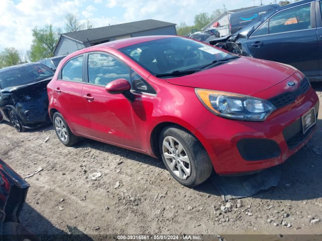 Auction sale of the 2013 Kia Rio Lx, vin: KNADM5A34D6245301, lot number: 39316561
