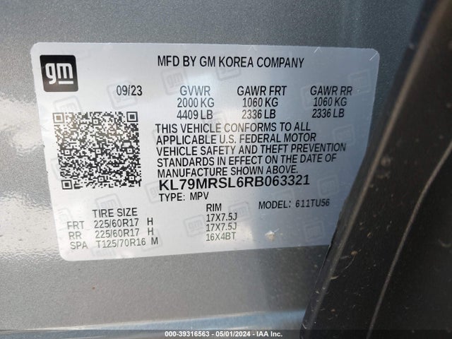 Chevrolet Trailblazer Awd Lt 2024 KL79MRSL6RB063321 Image 9