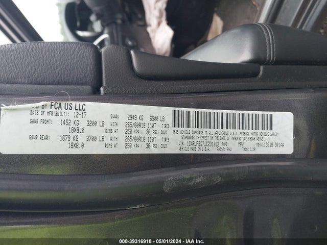 1C4RJFBG7JC231012 Jeep Grand Cherokee Limited 4x4