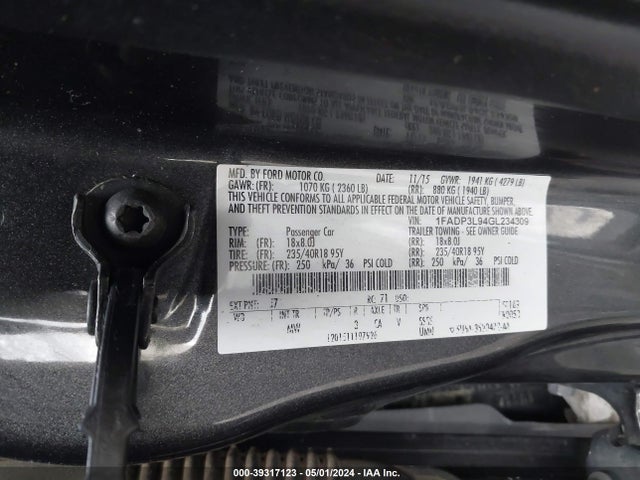Ford FOCUS ST 2016 1FADP3L94GL234309 Image 9