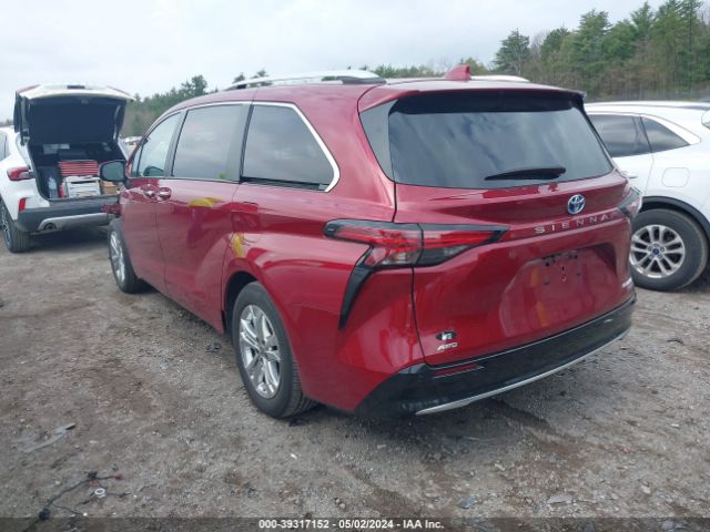 5TDESKFC6NS042772 Toyota Sienna Platinum