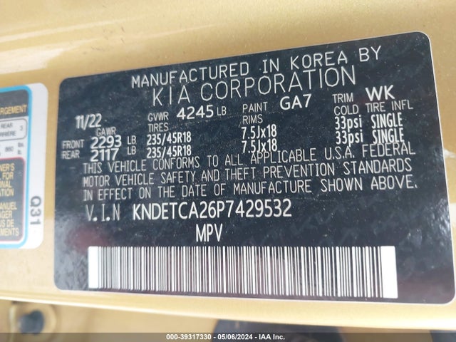 KIA Seltos Sx Turbo 2023 KNDETCA26P7429532 Image 9