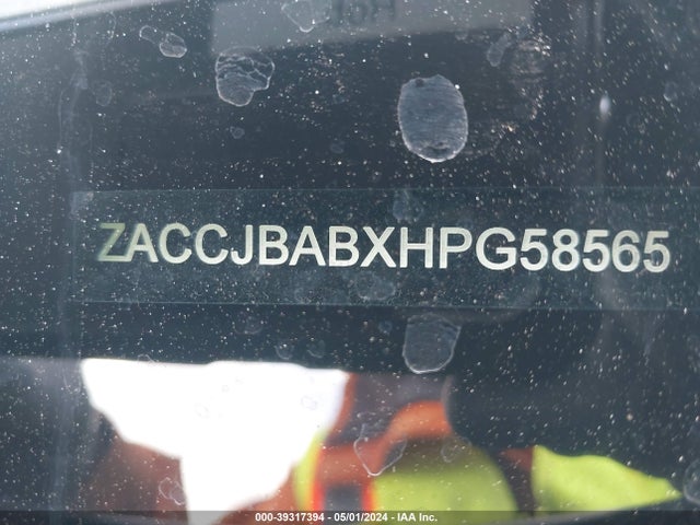 ZACCJBABXHPG58565 Jeep Renegade Sport 4x4