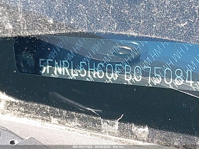 Honda Odyssey Ex-l 2015 5FNRL5H60FB075084 Image 9