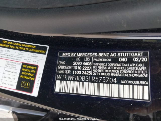 W1KWF8DB3LR575704 Mercedes-Benz C 300