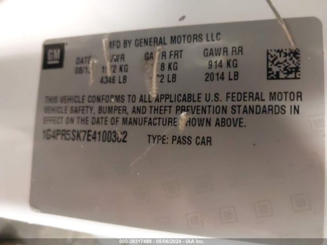 1G4PR5SK7E4100382 Buick Verano Convenience Group