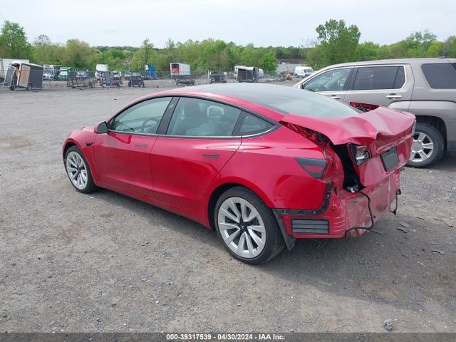 Tesla Model 3 Rear-wheel Drive 2022 5YJ3E1EA2NF188308 Image 3