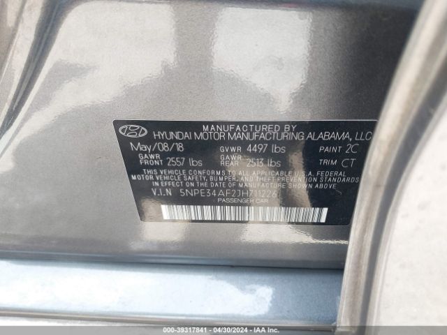 5NPE34AF2JH711226 Hyundai Sonata Sport+