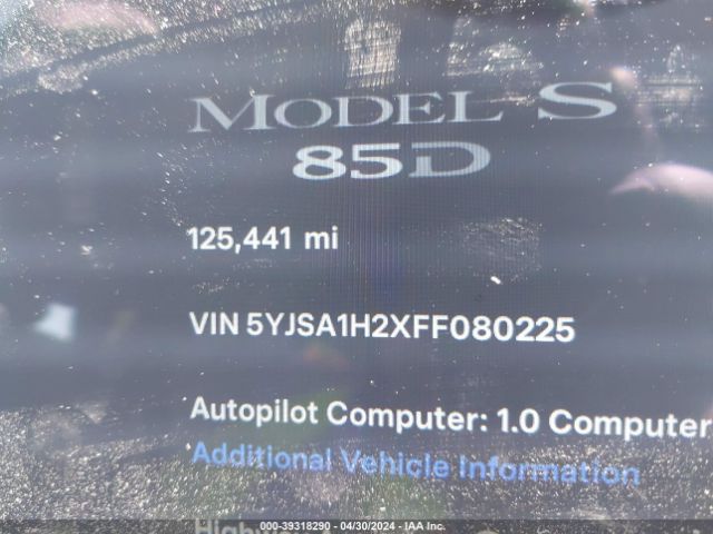 5YJSA1H2XFF080225 Tesla Model S 70d/85d/p85d