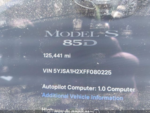 5YJSA1H2XFF080225 Tesla Model S 70d/85d/p85d