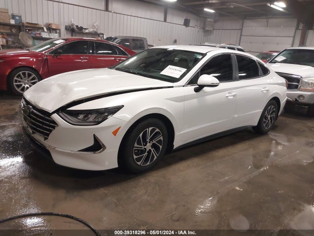 Hyundai Sonata Blue 2021 KMHL24JJXMA035615 Image 2