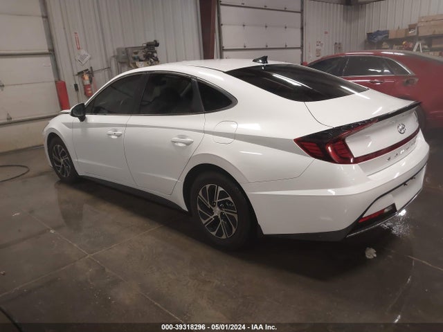 Hyundai Sonata Blue 2021 KMHL24JJXMA035615 Image 3