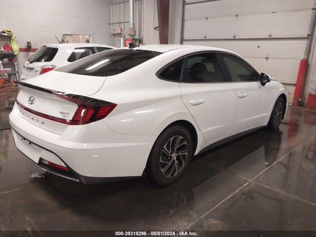 Hyundai Sonata Blue 2021 KMHL24JJXMA035615 Image 4
