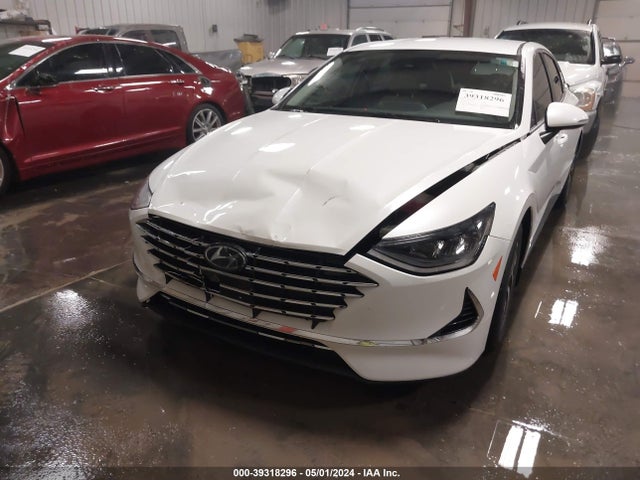 Hyundai Sonata Blue 2021 KMHL24JJXMA035615 Image 6
