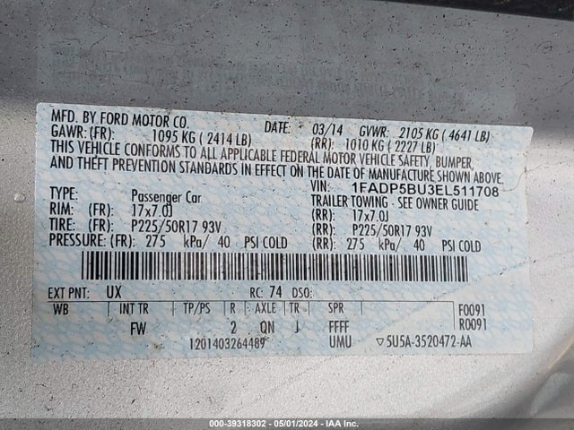 Ford C-MAX SEL 2014 1FADP5BU3EL511708 Image 9