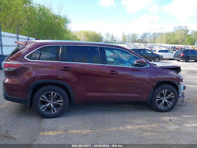 Toyota Highlander Xle V6 2016 5TDJKRFH5GS282675 Image 14
