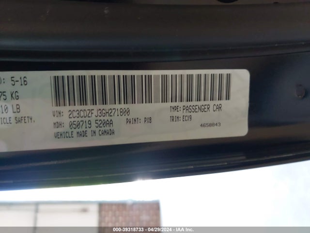 Dodge Challenger R/t Scat Pack 2016 2C3CDZFJ3GH271800 Image 9