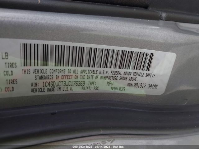 1C4SDJCT3JC176369 Dodge Durango R/t Awd