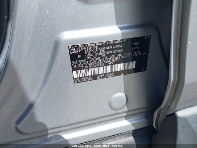 Toyota RAV4 LE 2016 2T3BFREV3GW533823 Image 9