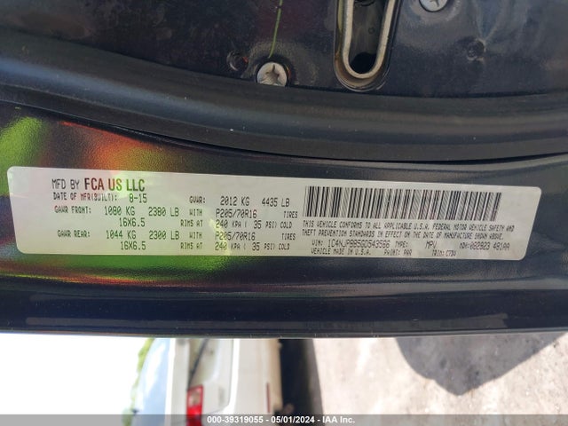 1C4NJPBB5GD543566 Jeep Patriot Sport