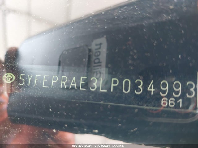 Toyota COROLLA LE 2020 5YFEPRAE3LP034993 Image 9