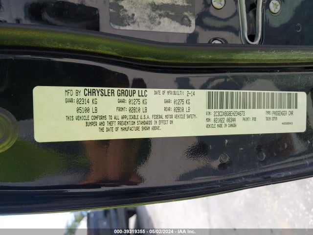 Dodge Charger Se 2014 2C3CDXBG8EH234673 Image 9